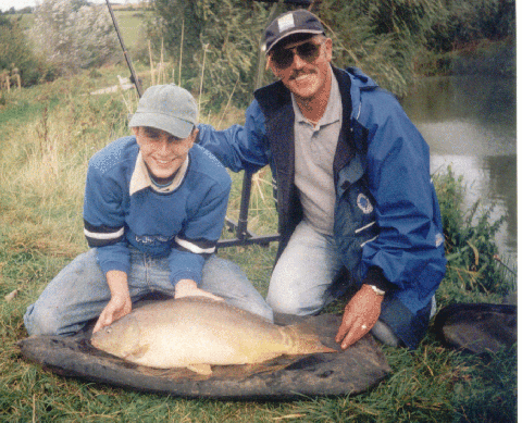 16lb pole caught Leather Carp